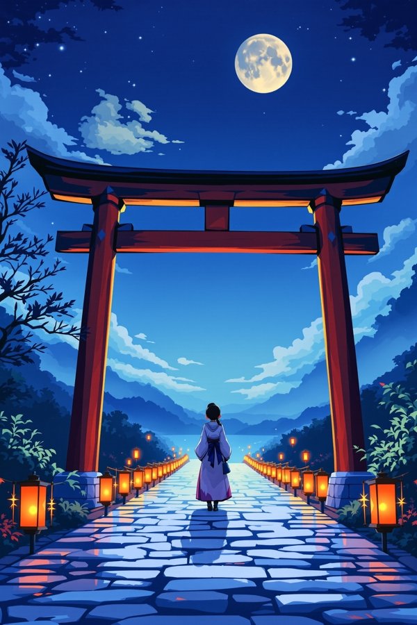 月读神社的见习巫女 动画海报